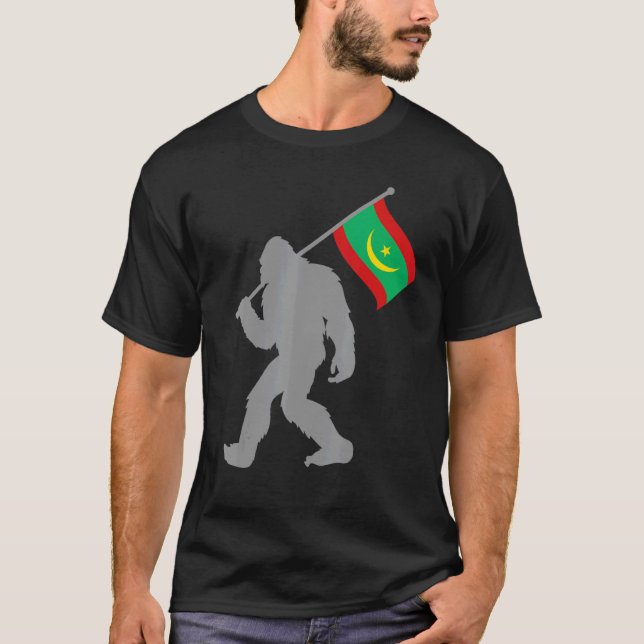 Camiseta Bandeira Muritaniya Ou Mauritana Na Bandeira Da Ma (Frente)