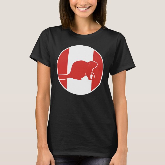 Camiseta Bandeira Nacional Canadense Beaver (Frente)