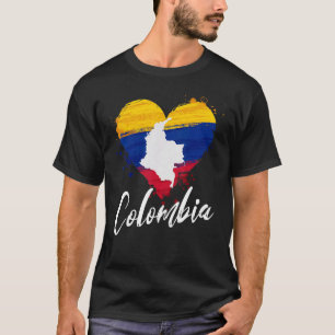 Camiseta Bandeira Nacional Colômbia Nacionalidade Colombian