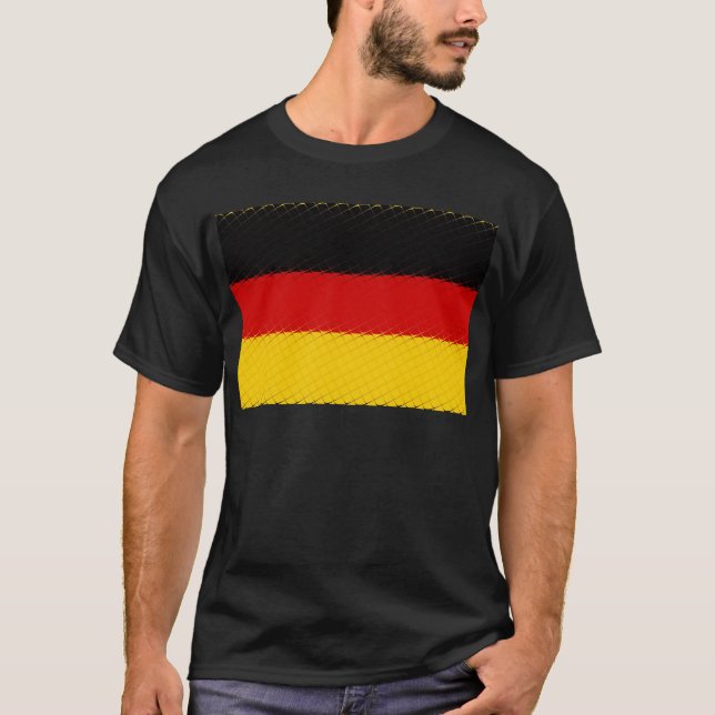 Camiseta Bandeira nacional da Alemanha (Frente)