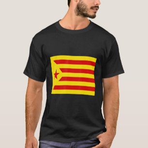 Camiseta Bandeira Nacional da Estelada Vermelha Espanha