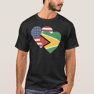 Camiseta Bandeira Nacional da Guiana souvenir para homens m