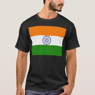 Camiseta Bandeira Nacional da Índia Ashoka Chakra