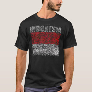 Camiseta Bandeira Nacional da Indonésia souvenir para homen