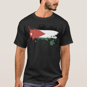 Camiseta Bandeira Nacional da Jordânia Lembrança