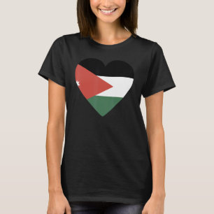 Camiseta Bandeira Nacional da Jordânia lembrança de homens