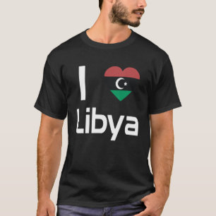 Camiseta Bandeira Nacional da Líbia souvenir para homens mu
