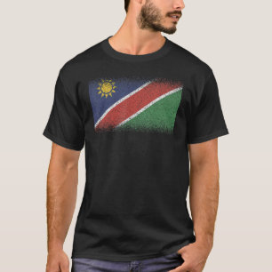 Camiseta Bandeira Nacional da Namíbia souvenir para homens