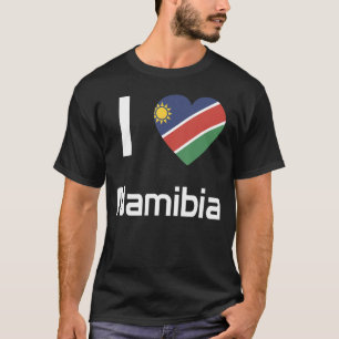 Camiseta Bandeira Nacional da Namíbia souvenir para homens