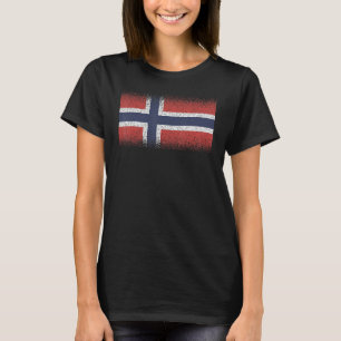 Camiseta Bandeira Nacional da Noruega souvenir para homens