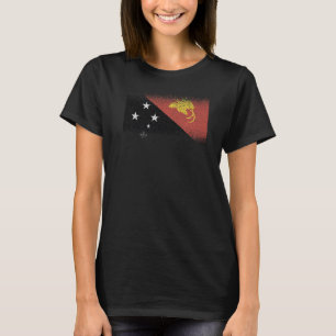 Camiseta Bandeira Nacional da Papua-souvenir para homens
