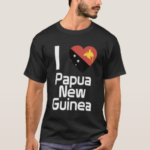 Camiseta Bandeira Nacional da Papua souvenir para homens mu