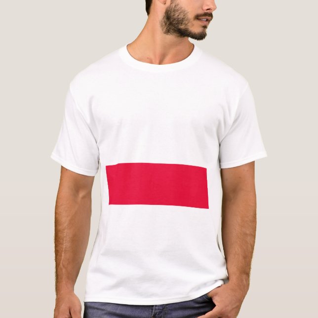 Camiseta Bandeira Nacional da Polônia - Rzeczpospolita Pols (Frente)