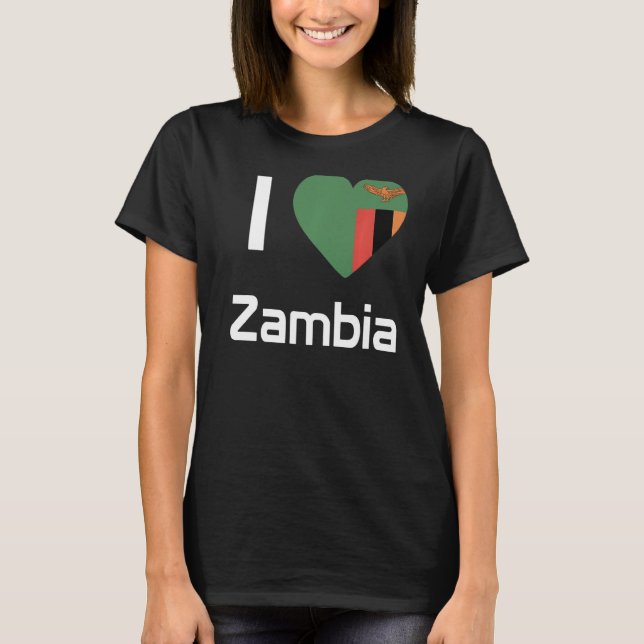 Camiseta Bandeira Nacional da Zâmbia souvenir para homens 2 (Frente)
