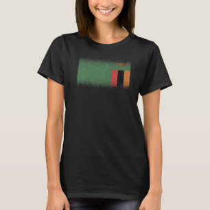 Camiseta Bandeira Nacional da Zâmbia souvenir para homens 3
