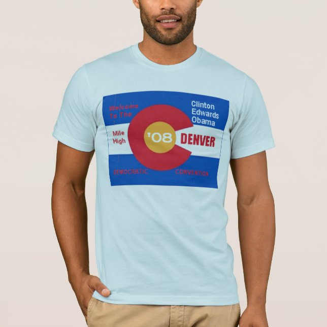 Camiseta Bandeira nacional de Denver da convenção (Frente)