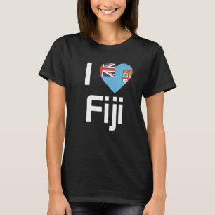 Camiseta Bandeira Nacional de Fiji souvenir para homens mul