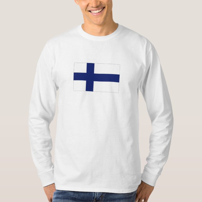 Camiseta Bandeira nacional de Finlandia (Frente)