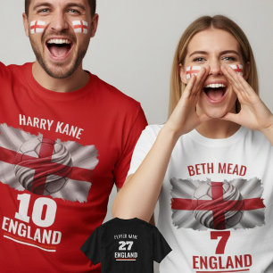 Camiseta Bandeira Nacional de Futebol da Inglaterra Patrimô