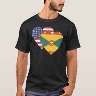 Camiseta Bandeira Nacional de Grenada souvenir para homens