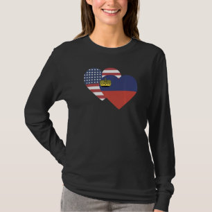 Camiseta Bandeira Nacional de Liechtenstein souvenir para h