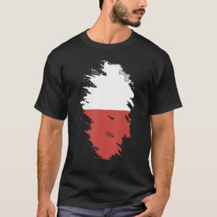 Camiseta Bandeira Nacional de Malta souvenir para homens mu