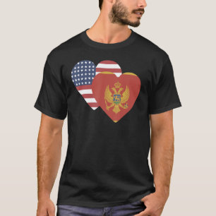 Camiseta Bandeira Nacional de Montenegro souvenir para ho