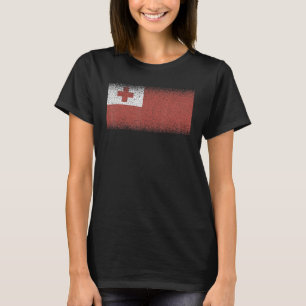 Camiseta Bandeira Nacional de Tonga souvenir para homens mu