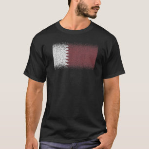 Camiseta Bandeira Nacional do Catar souvenir para homens