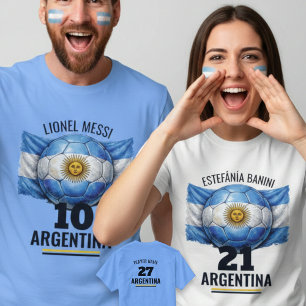 Camiseta Bandeira Nacional do Futebol da Argentina Patrimôn