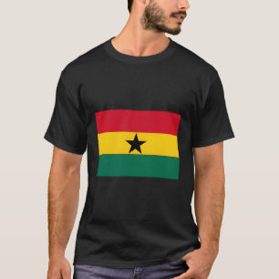 Camiseta Bandeira Nacional Do Gana Acra Gana