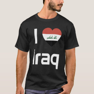 Camiseta Bandeira Nacional do Iraque: souvenir para homens