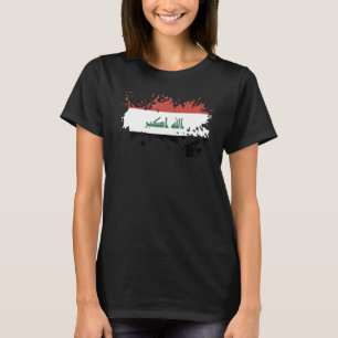 Camiseta Bandeira Nacional do Iraque souvenir para homens 2