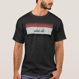 Camiseta Bandeira Nacional do Iraque souvenir para homens 6