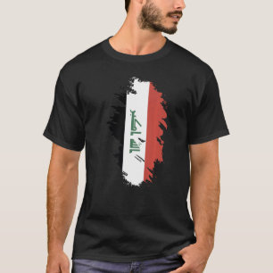 Camiseta Bandeira Nacional do Iraque souvenir para homens m