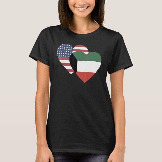 Camiseta Bandeira Nacional do Kuwait souvenir para homens 1 (Frente)