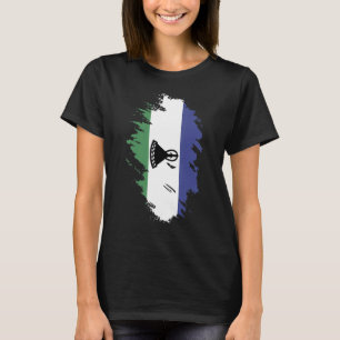 Camiseta Bandeira Nacional do Lesoto souvenir para homens 1