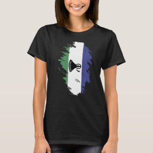 Camiseta Bandeira Nacional do Lesoto Souvenir para homens 2