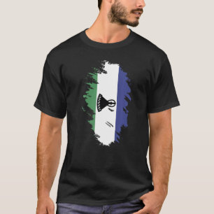 Camiseta Bandeira Nacional do Lesoto Souvenir para homens 2