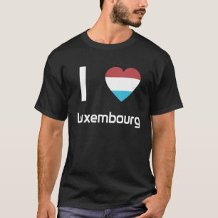 Camiseta Bandeira Nacional do Luxemburgo para homens