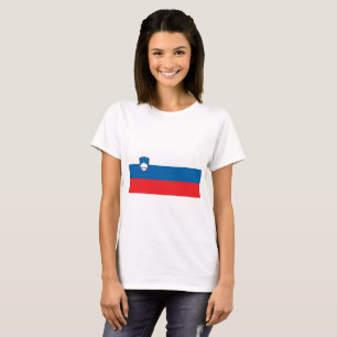 Camiseta Bandeira nacional do mundo de Slovenia