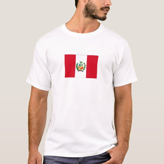 Camiseta Bandeira Nacional do Peru (Frente)