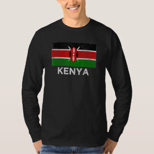 Camiseta Bandeira Nacional Do Quênia Incomodada Por Homens