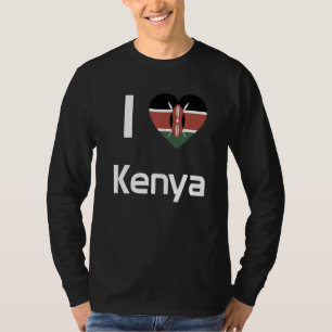 Camiseta Bandeira Nacional do Quênia souvenir para homens m
