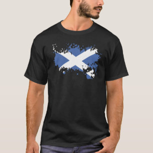 Camiseta Bandeira Nacional do souvenir da Escócia para home