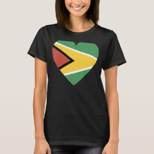 Camiseta Bandeira Nacional do Souvenir da Guiana para homen