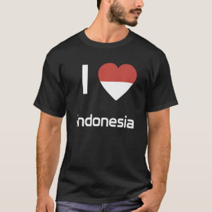 Camiseta Bandeira Nacional do souvenir da Indonésia para mu