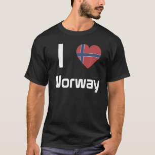 Camiseta Bandeira Nacional do souvenir da Noruega para home