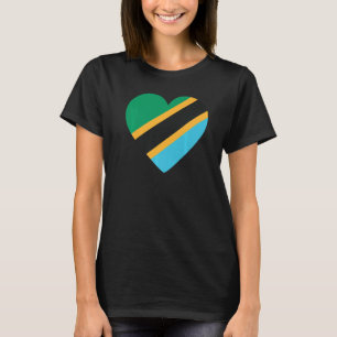 Camiseta Bandeira Nacional do souvenir da Tanzânia para hom