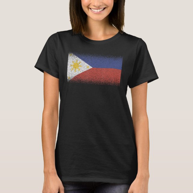 Camiseta Bandeira Nacional do Souvenir das Filipinas para h (Frente)